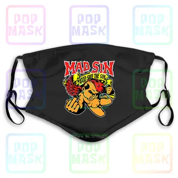 Mad Sin God Save The Sin Punk Rock Washable Reusable Mask with 2Pcs PM2.5 Filters 5 Layers
Mad Sin God Save The Sin Punk Rock Washable Reusable Mask with 2Pcs PM2.5 Filters 5 Layers
