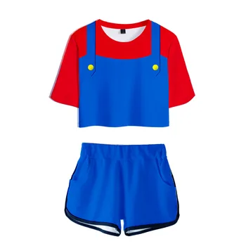 SuperMario Two Piece Set Short Sleeve Crop Top + Shorts Sweat Suits Women Tracksuit Two Piece Outfits Summer Women Sets clothes
SuperMario Two Piece Set Short Sleeve Crop Top + Shorts Sweat Suits Women Tracksuit Two Piece Outfits Summer Women Sets clothes
