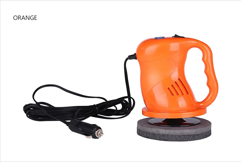 Black Wakauto Electric Car Polisher Machine 12V Auto Polishing Machine Sanding Waxing Tools Car Accessories