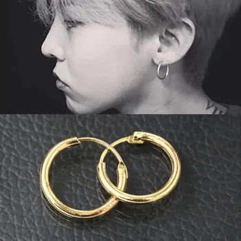 Punk Small Hoop Earrings Men Circle/round Earrings Gold Silver Color Hoops Woman Ear Rings Women's Ear Creoles Piercing Jewerly 
Punk Small Hoop Earrings Men Circle/round Earrings Gold Silver Color Hoops Woman Ear Rings Women's Ear Creoles Piercing Jewerly