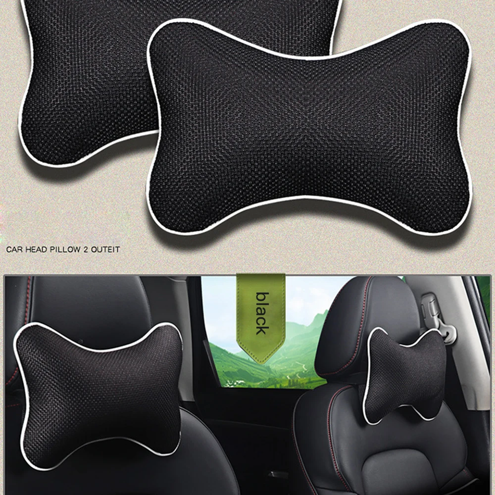 2 шт. автомобильная универсальная подушка для подголовника из вискозы|Подушка