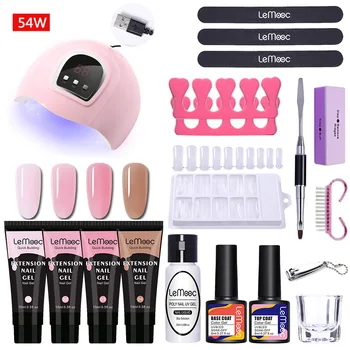 LEMOOC Quick Building Poly UV Gel Set Base Top Coat Need Gel Varnish Acrylic Nail Art Extension Tool Manicuring Set
LEMOOC Quick Building Poly UV Gel Set Base Top Coat Need Gel Varnish Acrylic Nail Art Extension Tool Manicuring Set