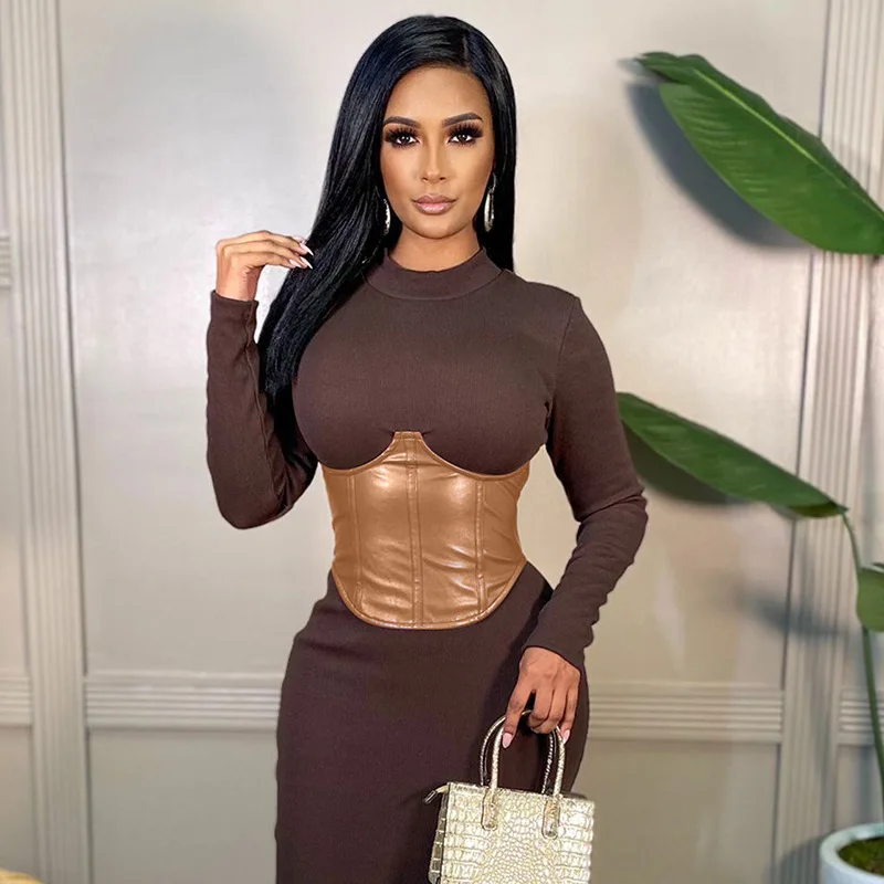Women's PU Corset Top Female Clothing Underbust Waist Sexy Bridal Bustier Body Slimming Wide Belts Dress Girdle
Women's PU Corset Top Female Clothing Underbust Waist Sexy Bridal Bustier Body Slimming Wide Belts Dress Girdle