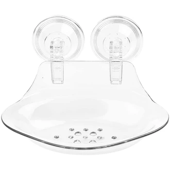 Soap Holder Soap Dish Vacuum Suction Soap Dish for Bathroom Counter, Shower, Kitchen- Clear 
Soap Holder Soap Dish Vacuum Suction Soap Dish for Bathroom Counter, Shower, Kitchen- Clear