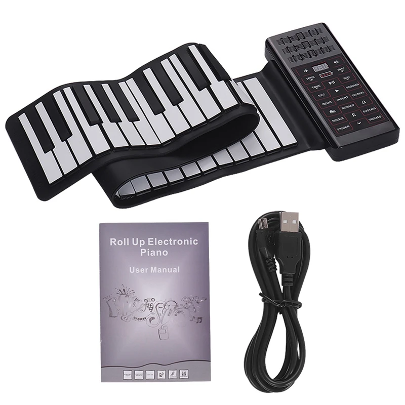 Electric Piano 61 Keys Roll Up Piano Silicone Piano Keyboard Built-In Speaker Rechargeable Battery BT Function
Electric Piano 61 Keys Roll Up Piano Silicone Piano Keyboard Built-In Speaker Rechargeable Battery BT Function