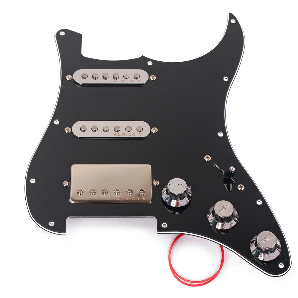 Hricane Loaded Prewired Pickguard Set SSH Alnico Dual Rail Humbucker for Fender Strat ST Electric Guitar Replacement for Guitar
Hricane Loaded Prewired Pickguard Set SSH Alnico Dual Rail Humbucker for Fender Strat ST Electric Guitar Replacement for Guitar