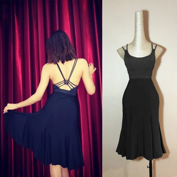 Female Latin Dance Costumes Black Sexy Sling Dresses Latin Competition Performance Stage Dresses Rumba Practice Clothing DQL2775 
Female Latin Dance Costumes Black Sexy Sling Dresses Latin Competition Performance Stage Dresses Rumba Practice Clothing DQL2775
