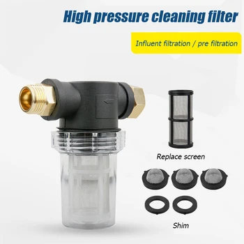 40 Mesh Screen Clear Bowl Inline Water Filter Telescopic Brush Microfiber Towel for Pressure Washer 3/4 Thread
40 Mesh Screen Clear Bowl Inline Water Filter Telescopic Brush Microfiber Towel for Pressure Washer 3/4 Thread