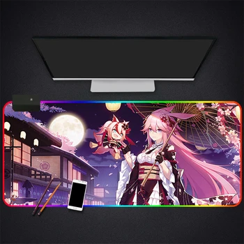 RGB Mouse Pad Large Gaming Luminous Waterproof Non-slip Rubber Desk Mat Nebula Anime Mousepad Computer Laptop Keyboard Desk Pad 
RGB Mouse Pad Large Gaming Luminous Waterproof Non-slip Rubber Desk Mat Nebula Anime Mousepad Computer Laptop Keyboard Desk Pad