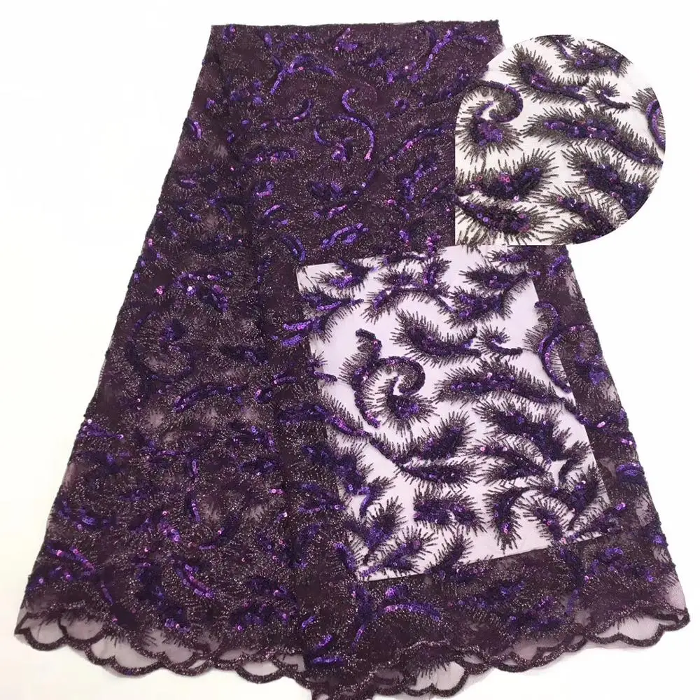 French lace fabric 5yds/pce purple sequins embroidery mesh fabrics women gorgeous lagos party event asoebi bright dress 2020
French lace fabric 5yds/pce purple sequins embroidery mesh fabrics women gorgeous lagos party event asoebi bright dress 2020