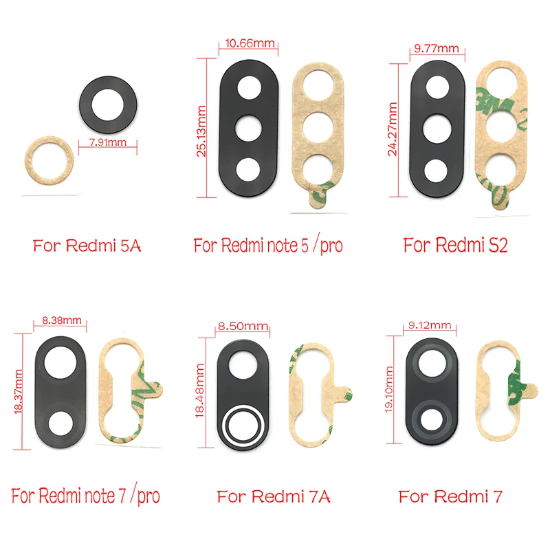 Rear Back Camera Glass Lens Cover Replacement Parts with Glue Sticker For Xiaomi Redmi 7 7A S2 5A 6A Note 6 7 K20 Pro
Rear Back Camera Glass Lens Cover Replacement Parts with Glue Sticker For Xiaomi Redmi 7 7A S2 5A 6A Note 6 7 K20 Pro