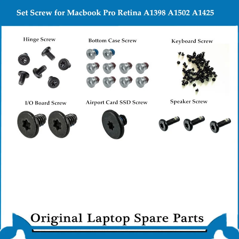 Compatitable bottom Case Screw for Macbook Pro Retina A1398 A1502 keyboard speaker Screw
Compatitable bottom Case Screw for Macbook Pro Retina A1398 A1502 keyboard speaker Screw
