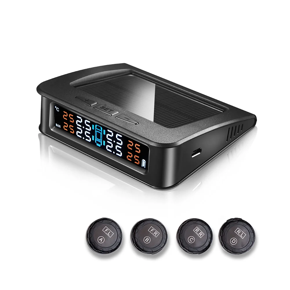 2020 Newest Wireless Car Tire Pressure Monitor System With Four Internal or External Sensors Tyre Temperature And Air Leak Alarm
2020 Newest Wireless Car Tire Pressure Monitor System With Four Internal or External Sensors Tyre Temperature And Air Leak Alarm