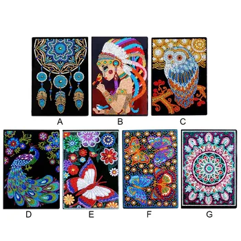 50 Pages 5D DIY Diamond Painting Embroidery Notebook for Kids Adults Students Home School Office Stationery Supplies A5 Size 
50 Pages 5D DIY Diamond Painting Embroidery Notebook for Kids Adults Students Home School Office Stationery Supplies A5 Size