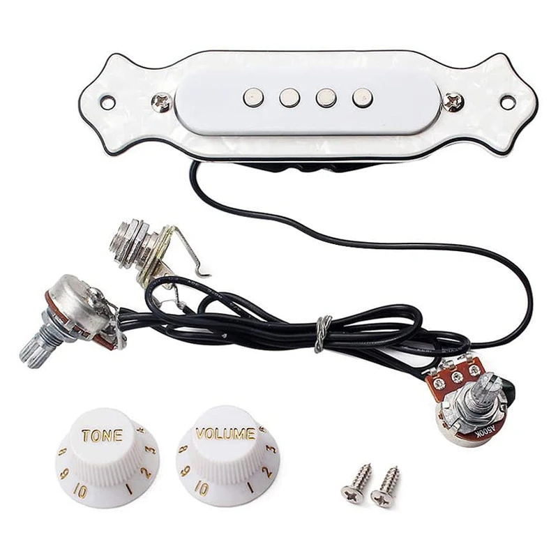4 String Guitar Pickup Volume Tone Knobs Pots Wiring Harness for Cigar Box Guitar White
4 String Guitar Pickup Volume Tone Knobs Pots Wiring Harness for Cigar Box Guitar White