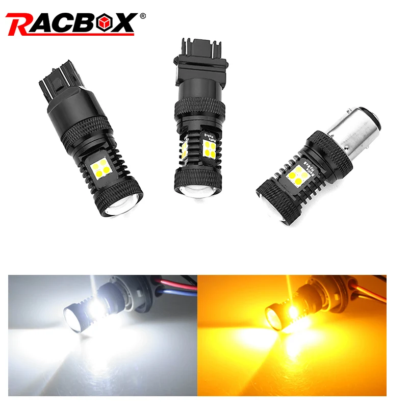 2pcs 3157 Led Bulb T20 T25 White Amber Switchback Auto Led DRL Light Dual Colors LED Turn Signal Light 3030 SMD P27 3057 12V
2pcs 3157 Led Bulb T20 T25 White Amber Switchback Auto Led DRL Light Dual Colors LED Turn Signal Light 3030 SMD P27 3057 12V