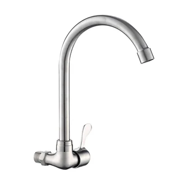 304 stainless steel into the wall, side open kitchen faucet
304 stainless steel into the wall, side open kitchen faucet