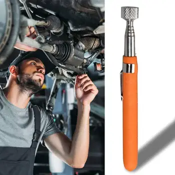 Adjustable Magnetic Pick Up Tool Extendible Inner Wall Inspection Mirror Telescopic Inspection Rotation Light Suction Rod Picker