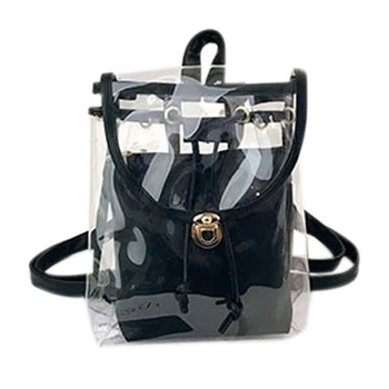 Transparent Backpack Jelly Mini Lady Backpack School Backpack Teen Girls Women Bag Black
Transparent Backpack Jelly Mini Lady Backpack School Backpack Teen Girls Women Bag Black