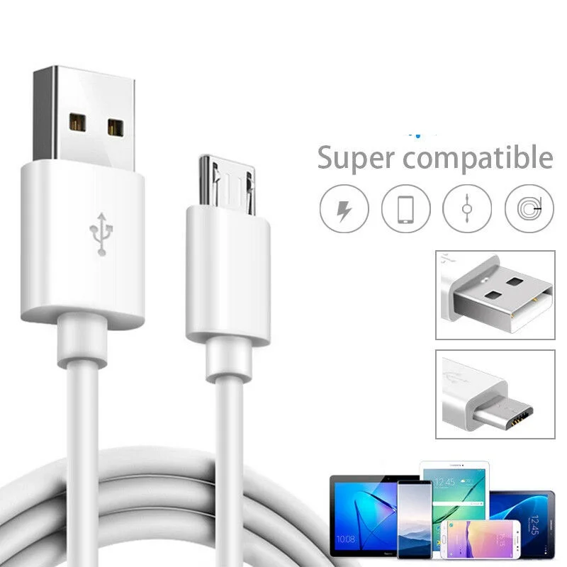 Нейлоновый кабель Micro USB для быстрой зарядки и передачи данных 2 4 А Hua Wei Samsung Xiaomi