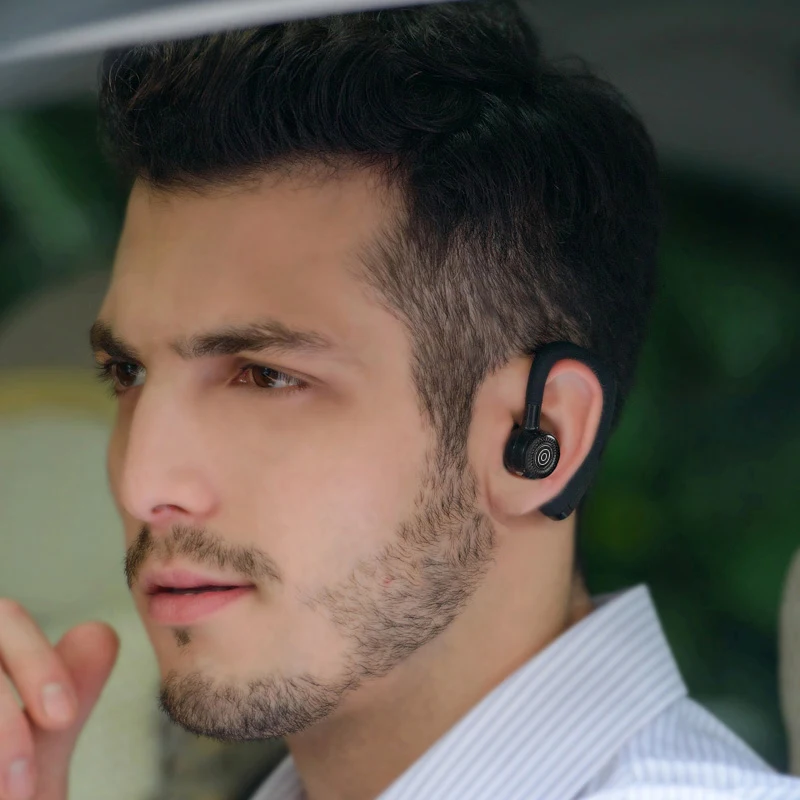 V9 громкой связи Bluetooth гарнитура для Бизнес Беспроводной с микрофоном голосовое