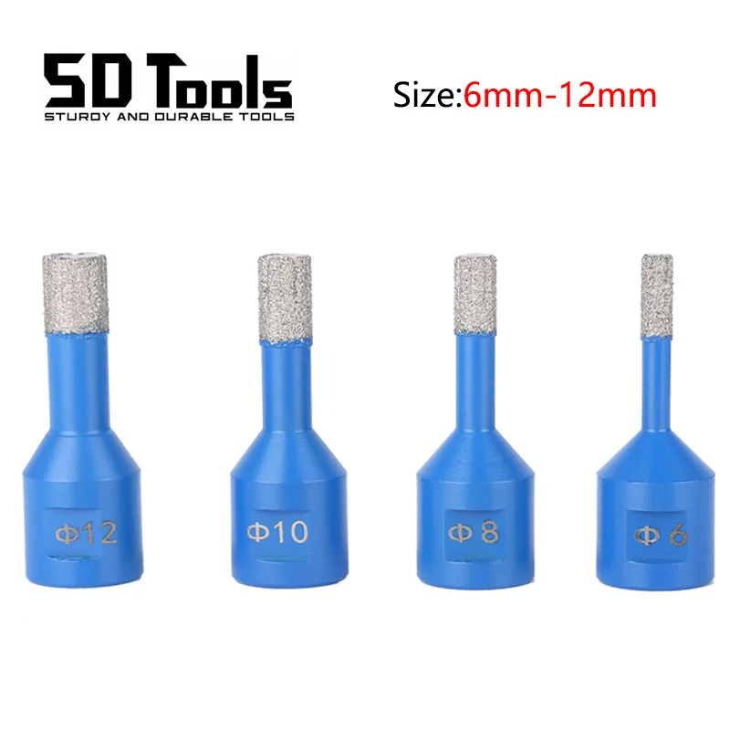 6-12mm M14 Thread Vacuum Brazed Diamond Drilling Bits For Ceramic Tile Hole Saw Granite Marble Porcelain Brick Stone Tools Set
6-12mm M14 Thread Vacuum Brazed Diamond Drilling Bits For Ceramic Tile Hole Saw Granite Marble Porcelain Brick Stone Tools Set