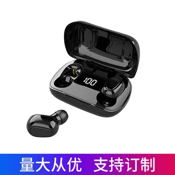 tws wireless Bluetooth headset 5.0 LED digital display headset sports private model black Technology charging bin
tws wireless Bluetooth headset 5.0 LED digital display headset sports private model black Technology charging bin