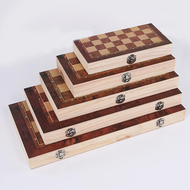 3 in 1 Foldable Wooden Chess Board Set Travel Games Chess Backgammon Checkers Toy Chessmen Entertainment Game Board Toys Gift
3 in 1 Foldable Wooden Chess Board Set Travel Games Chess Backgammon Checkers Toy Chessmen Entertainment Game Board Toys Gift