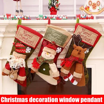 Santa Claus Snowman Socks Christmas Gift Pendant Decor Candy Bag Xmas Present Hanging Sock Santa Claus Snowman Stocking 
Santa Claus Snowman Socks Christmas Gift Pendant Decor Candy Bag Xmas Present Hanging Sock Santa Claus Snowman Stocking