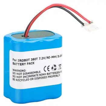 New 3.0Ah Ni-MH 7.2V Rechargeable Battery for iRobot Roomba Braava 380 380T High Quality
New 3.0Ah Ni-MH 7.2V Rechargeable Battery for iRobot Roomba Braava 380 380T High Quality