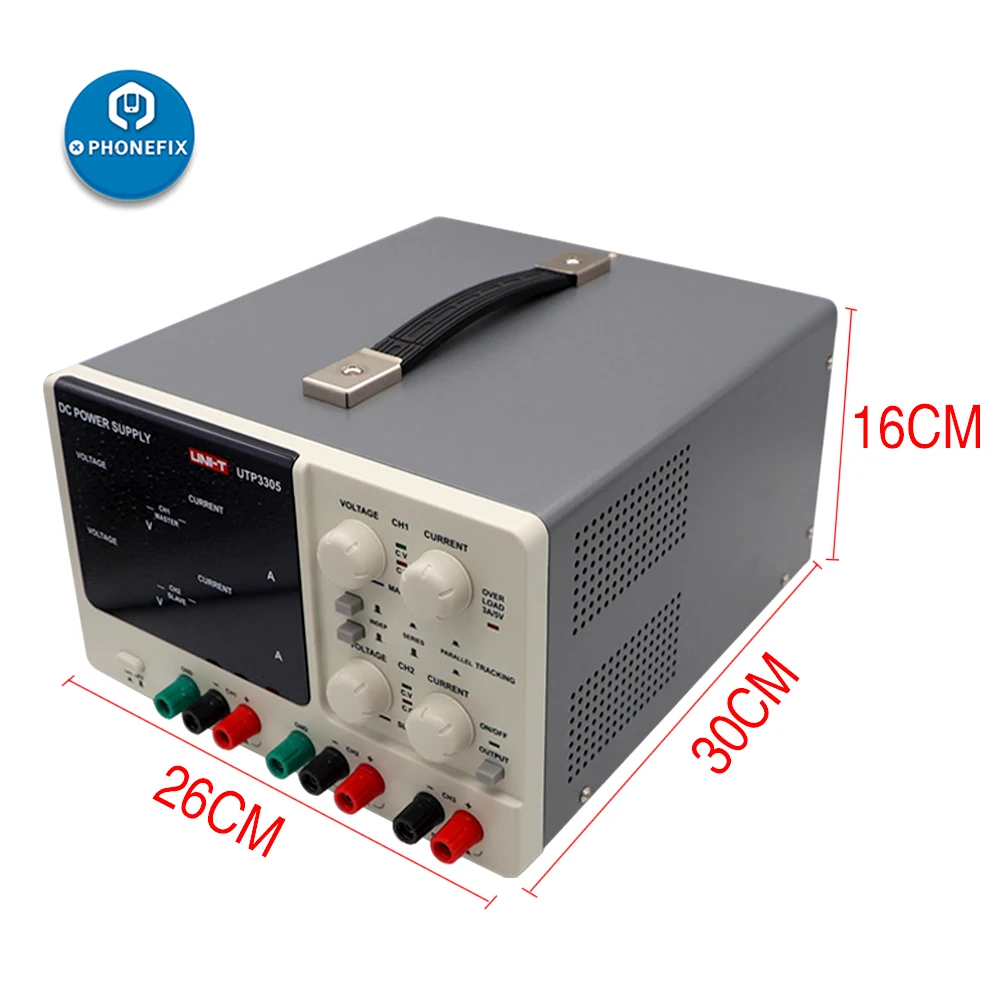 DC Power Supply UNI-T UTP3305 Dual Channel 32V 5A Adjustable Digital Regulated Switching DC Power Supply for iPhone Repair
DC Power Supply UNI-T UTP3305 Dual Channel 32V 5A Adjustable Digital Regulated Switching DC Power Supply for iPhone Repair