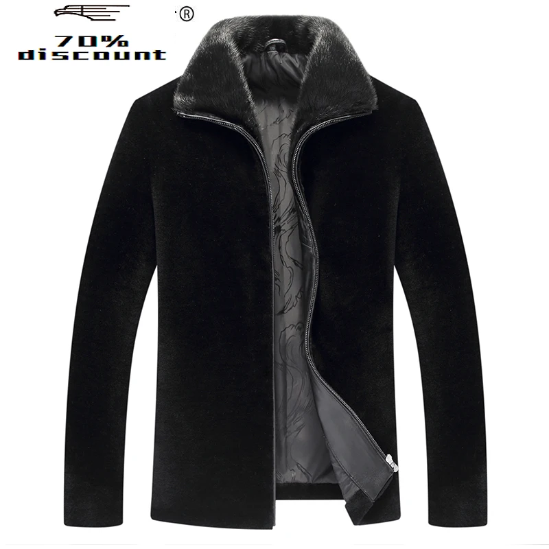 Real Fur Coat Winter Jacket Men Sheep Shearling Mink Fur Collar Thick Wool Coat Jackets 2020 Erkek Mont 8835 KJ845
Real Fur Coat Winter Jacket Men Sheep Shearling Mink Fur Collar Thick Wool Coat Jackets 2020 Erkek Mont 8835 KJ845