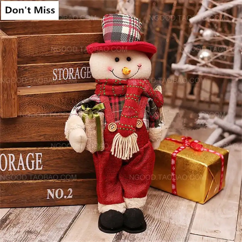 santa claus snowman elk christmas doll christmas decorations for