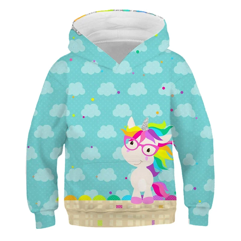 Sparkling Unicorn Black Hoodie Sparkling Unicorn Black Hoodie