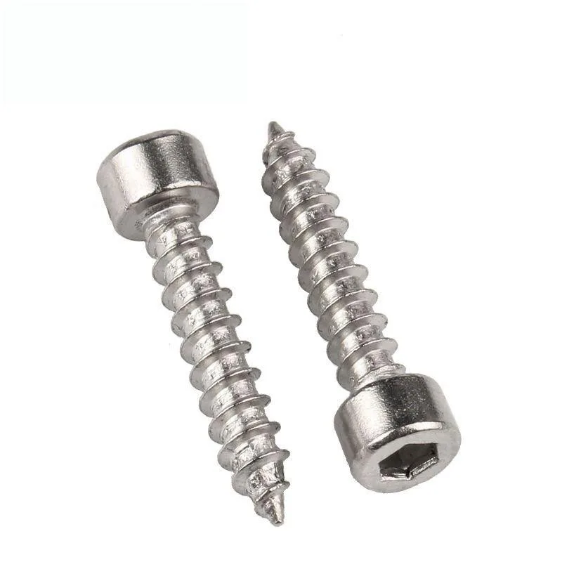 

304 Cup Head Screw Stainless Steel Inner Hex Cylinder Screws Hexagon Head Self Tapping Fastener Bolt Fastening Nail M5 M6 M8