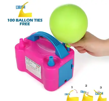 Portable Electric Balloon Inflator Pump EU/US /UK Plug Double Hole Nozzle Air Compressor Inflatable Electric Balloon Air Blower
Portable Electric Balloon Inflator Pump EU/US /UK Plug Double Hole Nozzle Air Compressor Inflatable Electric Balloon Air Blower