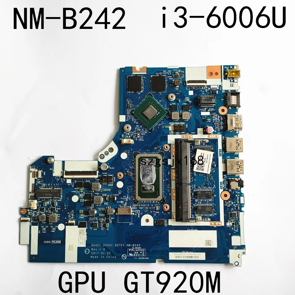 FOR lenovo 520-15ikb 320-15ikb / isk laptop computer motherboard NM-B242 cpu i3-6006U 4gb ram gpu gt920m / tested 100% working
FOR lenovo 520-15ikb 320-15ikb / isk laptop computer motherboard NM-B242 cpu i3-6006U 4gb ram gpu gt920m / tested 100% working