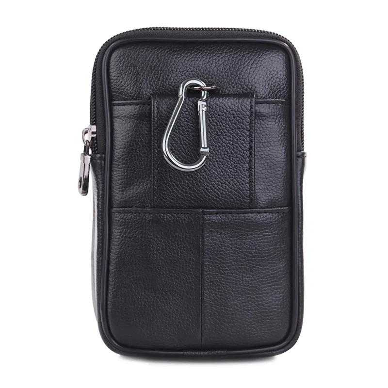 Дизайнерская кожаная поясная сумка для мужчин Классическая Байкерская сумочка