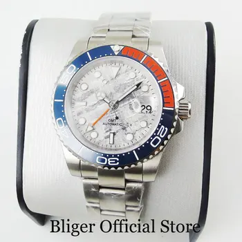 BLIGER Nologo Grey 2 Models Automatic 40mm Men Watch Sapphire Glass Date GMT Function Rotating Bezel Mental Strap
BLIGER Nologo Grey 2 Models Automatic 40mm Men Watch Sapphire Glass Date GMT Function Rotating Bezel Mental Strap