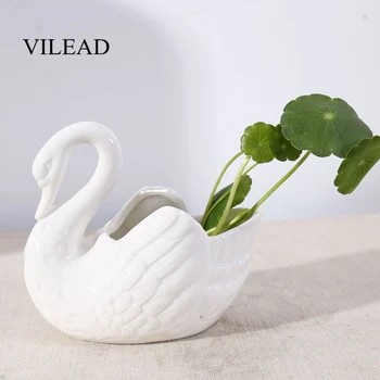 VILEAD 10cm Ceramic White Swan Figurines Shooting Props Wedding Gifts Ornaments Flower Pots Candle Holders Animal Crafts Gift
VILEAD 10cm Ceramic White Swan Figurines Shooting Props Wedding Gifts Ornaments Flower Pots Candle Holders Animal Crafts Gift