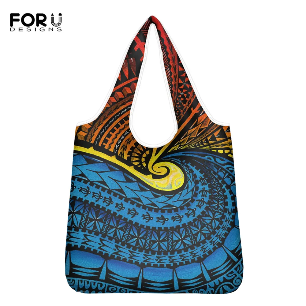 FORUDESIGNS Colorful Ethnic Polynesian Print Women Casual Shopping Bag Storage Large Lady Grocery Bag Reusable Eco-Friendly Bags
FORUDESIGNS Colorful Ethnic Polynesian Print Women Casual Shopping Bag Storage Large Lady Grocery Bag Reusable Eco-Friendly Bags