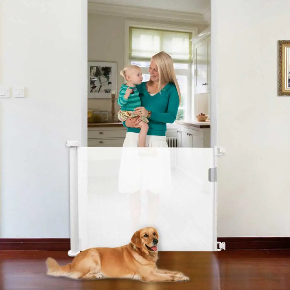 180/150 cm Retractable Design Baby Safety Gate Lightweight Durable Mesh Pet Dog Gate For Doorways Stairs Hallways Indoor/Outdoo
180/150 cm Retractable Design Baby Safety Gate Lightweight Durable Mesh Pet Dog Gate For Doorways Stairs Hallways Indoor/Outdoo
