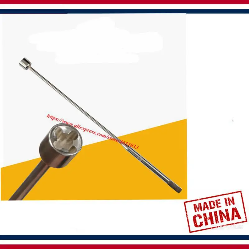 Piano tuning maintenance tools - Plum-type retractable spanner adjusts the position of the screw button in relation to tripping
Piano tuning maintenance tools - Plum-type retractable spanner adjusts the position of the screw button in relation to tripping