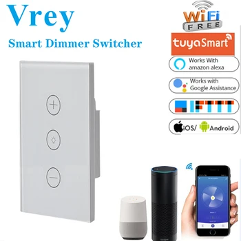 US Standard Tuya WIFI Touch Smart Dimmer Switcher Multiple Types of Lighting Smart Switcher Work with Alexa Google Home
US Standard Tuya WIFI Touch Smart Dimmer Switcher Multiple Types of Lighting Smart Switcher Work with Alexa Google Home