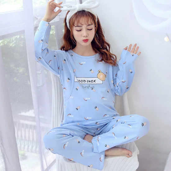 Spring And Autumn Japanese Style New Style Maternal Nursing Clothes Cotton Long Sleeve Cartoon Nursing Clothes Confinement Cloth
Spring And Autumn Japanese Style New Style Maternal Nursing Clothes Cotton Long Sleeve Cartoon Nursing Clothes Confinement Cloth