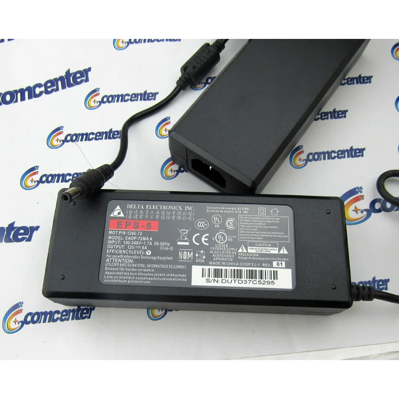 12V 6A DC Adapter 5.5 x 2.1~2.5mm AC 100V-240V Converter Power Supply Wall Charger no Power Cord
12V 6A DC Adapter 5.5 x 2.1~2.5mm AC 100V-240V Converter Power Supply Wall Charger no Power Cord