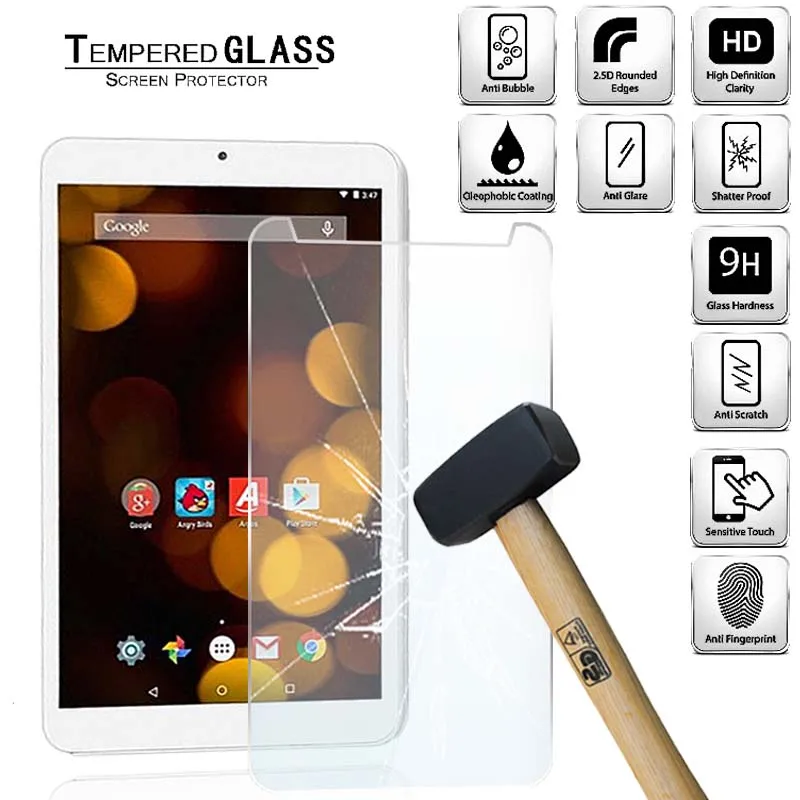 Tablet Tempered Glass Screen Protector Cover for Argos Bush Spira B1 8" Tablet PC Full Coverage Anti-Fingerprint Tempered Film
Tablet Tempered Glass Screen Protector Cover for Argos Bush Spira B1 8" Tablet PC Full Coverage Anti-Fingerprint Tempered Film