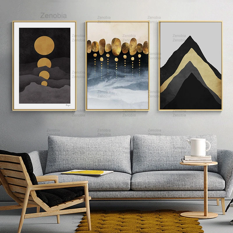 Golden Abstract Wall Art Canvas Painting Mountain Landscape Posters and Prints Wall Pictures for Living Room Modern Home Decor
Golden Abstract Wall Art Canvas Painting Mountain Landscape Posters and Prints Wall Pictures for Living Room Modern Home Decor