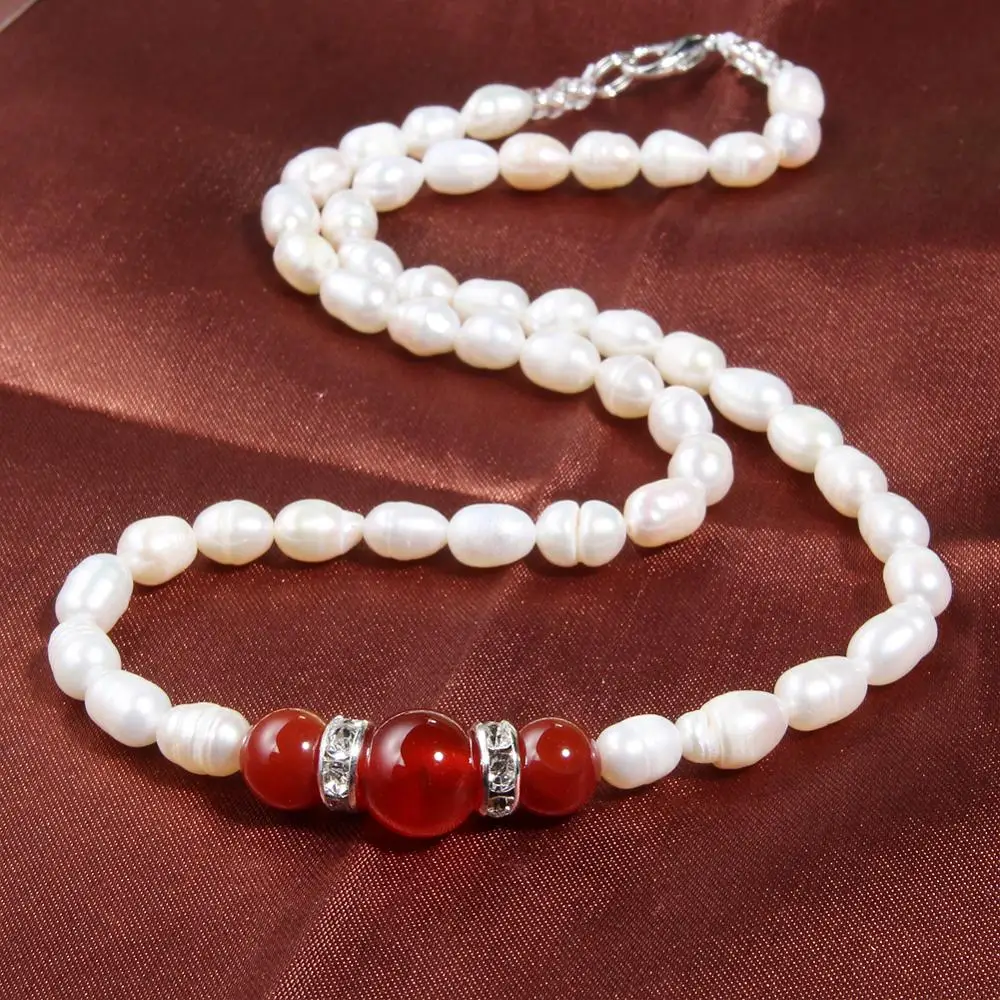 Pearl Necklace White Natural Freshwater Pearl NecklaceFfor Women 5-6mm Necklace Beads Jewelry 40cm Length Necklace Pearl jewelry
Pearl Necklace White Natural Freshwater Pearl NecklaceFfor Women 5-6mm Necklace Beads Jewelry 40cm Length Necklace Pearl jewelry