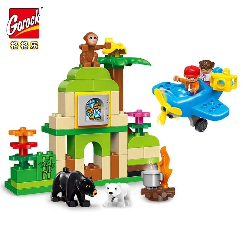 Legoingly Jungle Animal Building Blocks DIY Enlighten Boy Figure Large Size Bricks Baby Gift Compatible With Duploe Kids Toys
Legoingly Jungle Animal Building Blocks DIY Enlighten Boy Figure Large Size Bricks Baby Gift Compatible With Duploe Kids Toys